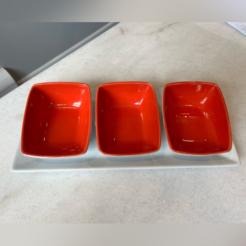 CB2 trio serving dish